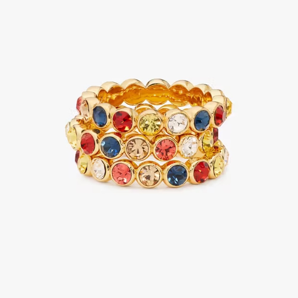 Kate Spade On The Dot Stacking Ring Set - Picture 6 of 6
